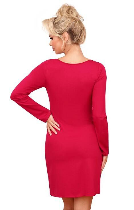 Koszula nocna Silvana Long Donna - bordowa