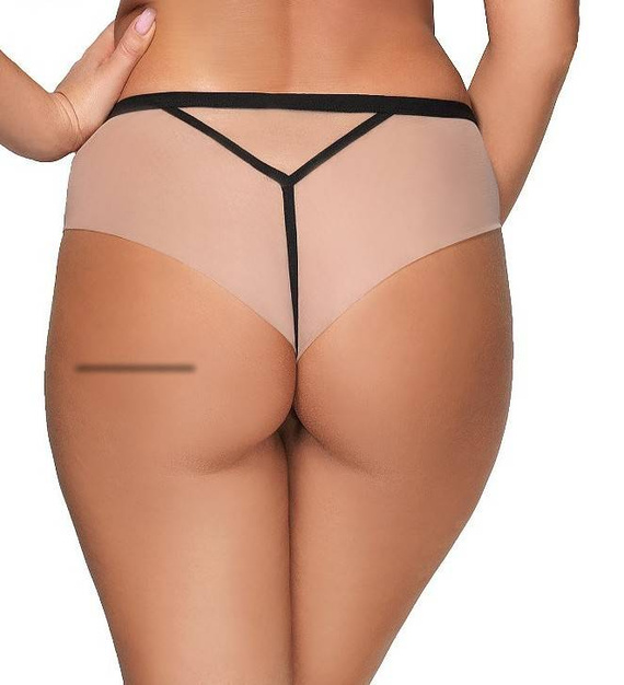 Brazyliany figi damskie K 612 Torino Gorsenia - beżowy