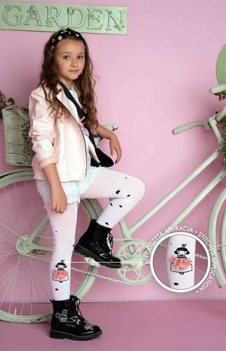 Rajstopy Dziewczęce 2221 Quinn Knittex - białe