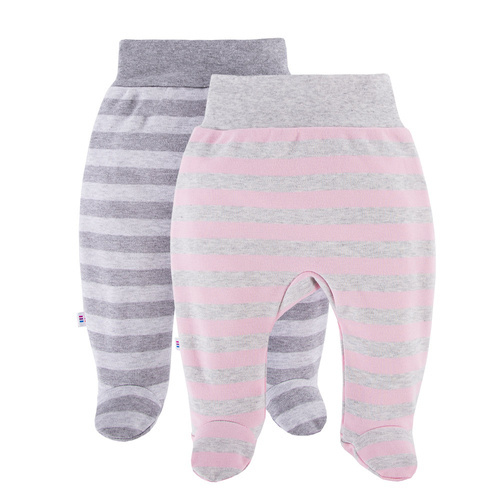 Półśpiochy niemowlęce 2-pak Ancymon Eevi - szary/różowy