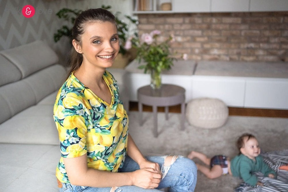 Boob bluzka do karmienia Milk&Love w cytryny