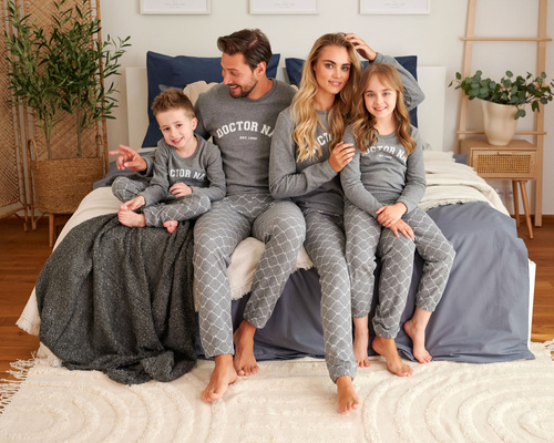 PMB.5242 Piżama Męska Doctor Nap - grey