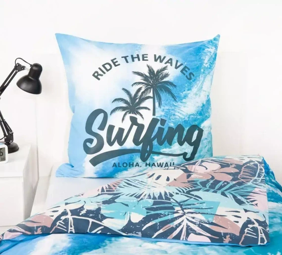 Pościel dziecięca bawełniana Surfer Hawaje Herding
