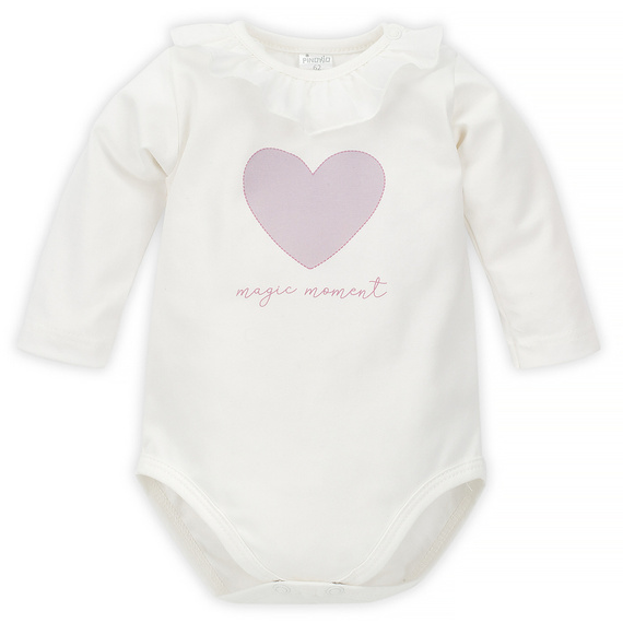 Body z długim rękawem Charlotte Pinokio - ecru