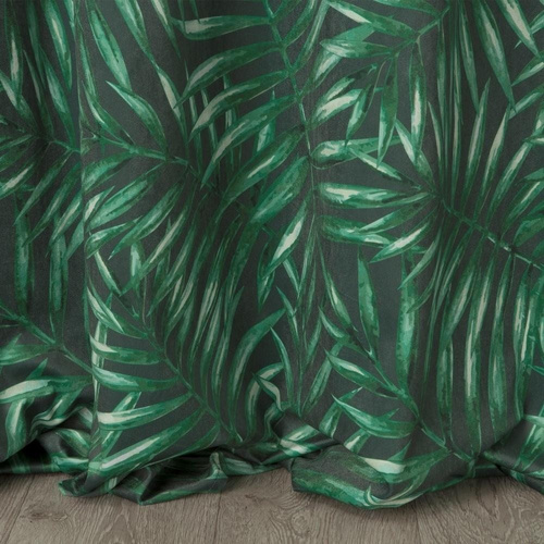 Hilary Zasłona gotowa na przelotkach Design 91 zielony