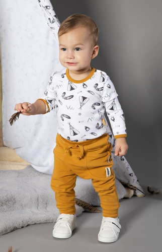 167272 Spodnie dresowe "Indian" Nicol - musztarda