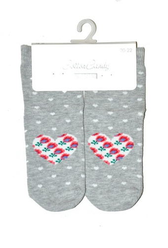 art.138 Skarpety Cotton Candy Folk Steven szary melanż  076