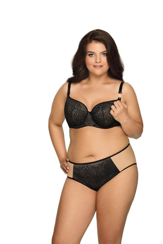 Biustonosz Półusztywniany do karmienia 1914 K Ava czarny 