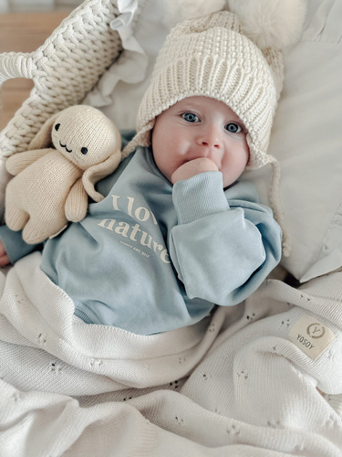 Kocyk bawełniany Paris Yosoy latte