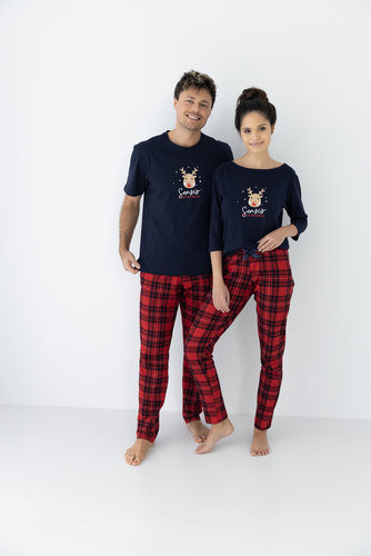 Piżama damska Lucy Sensis - granatowy