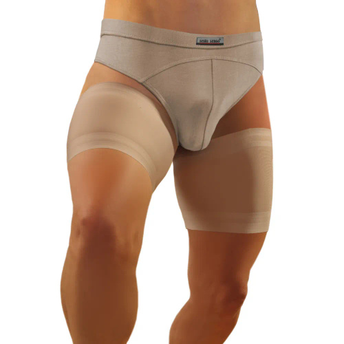 Samonośne opaski udowe męskie Sesto Senso beżowy