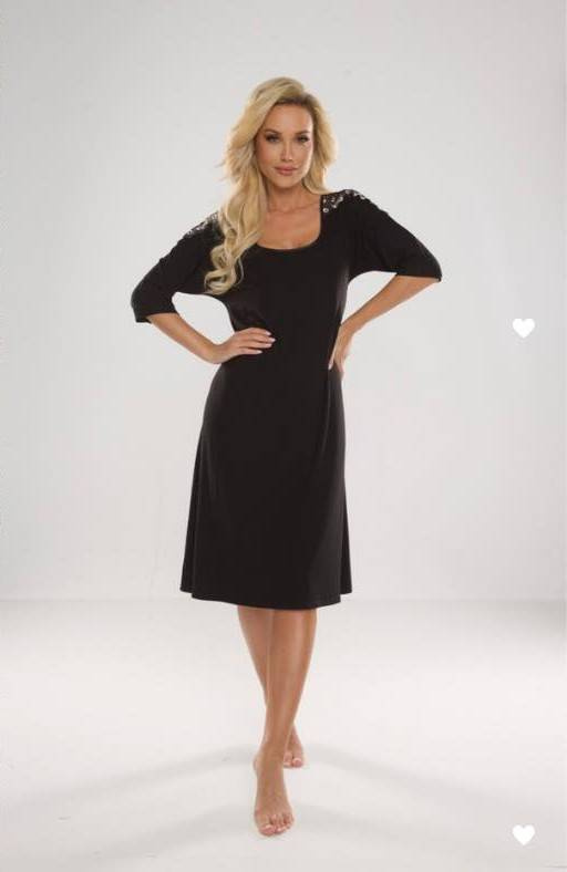 Koszula nocna 616 Ramona Forex - czarny