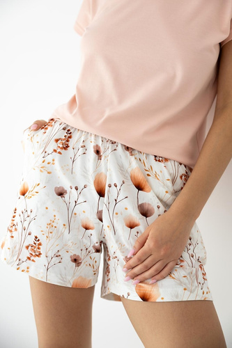 Sensis Arielle piżama damska bambusowa z bawełną, koszulka + szorty