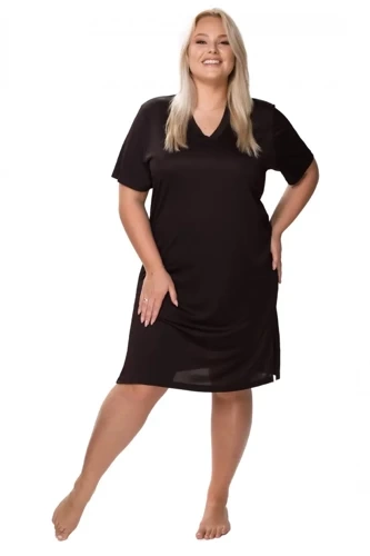 Koszula nocna damska Sporti Mewa czekoladowy