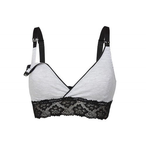 Mama Daily Grey miękki biustonosz do karmienia Momtobe szary