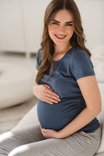 Bluzka ciążowa Belly Milk&Love niebieski
