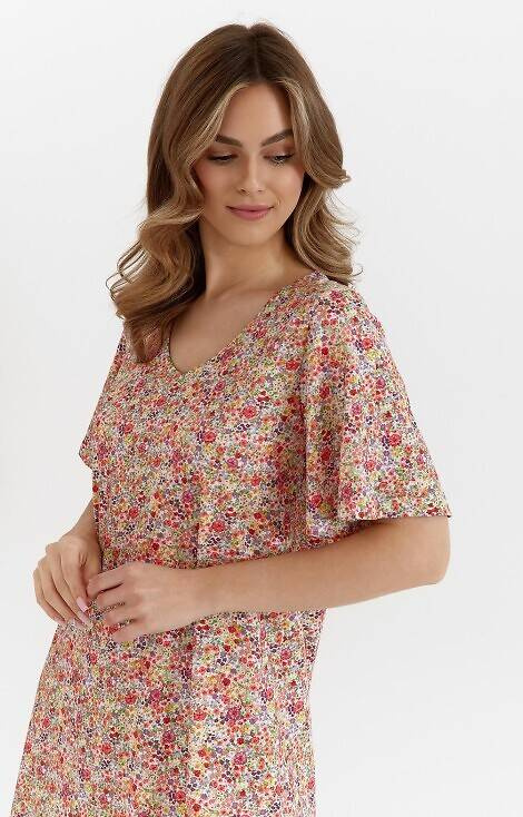 Koszula nocna z bawełny 458 Cana - czerwona