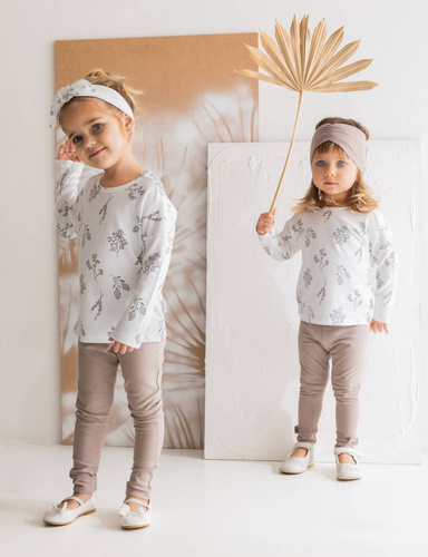 183281 Gaja Legginsy dresowe Nicol - beżowy