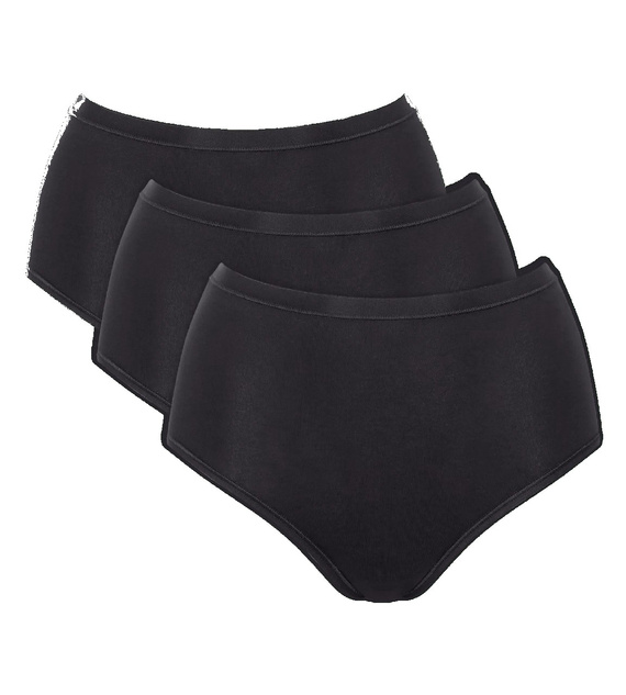 Figi Damskie Go Daily Cotton Highwaist Sloggi - black