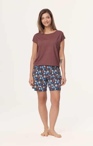 Piżama damska Matilda PI71 Mefemi by Nipplex – wiskoza + bawełna, szorty