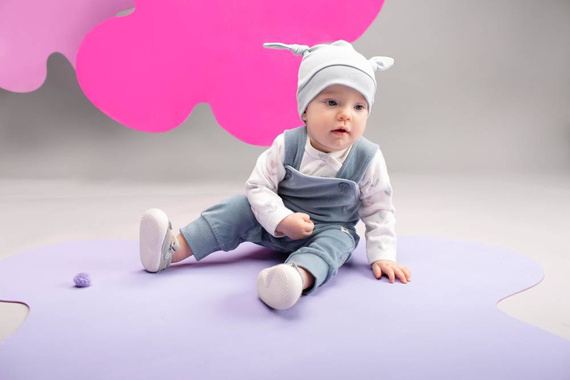 Ogrodniczki niemowlęce Romantic Pinokio - niebieski