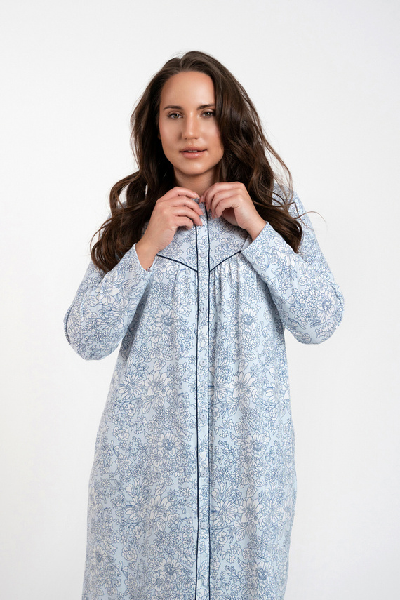 Koszula nocna damska Talita Italian Fashion - druk niebieski