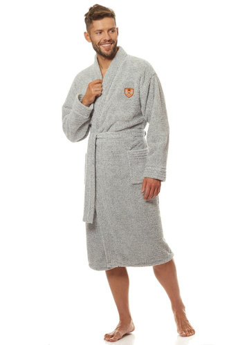 Szlafrok Męski 2116 Color L&L- niebieski 