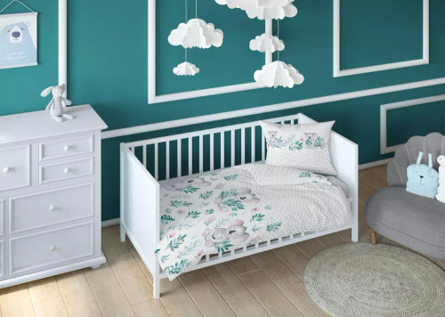 Pościel dziecięca 3269 B Kraina Snów bawełniana koala Karo 