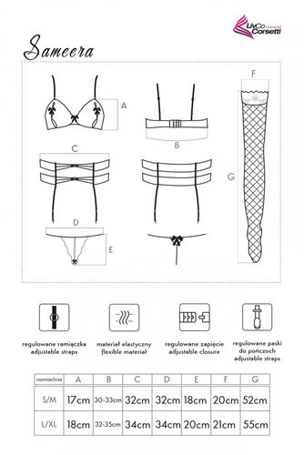 Komplet bielizny Sameera LC 90412 LivCo Corsetti Fashion