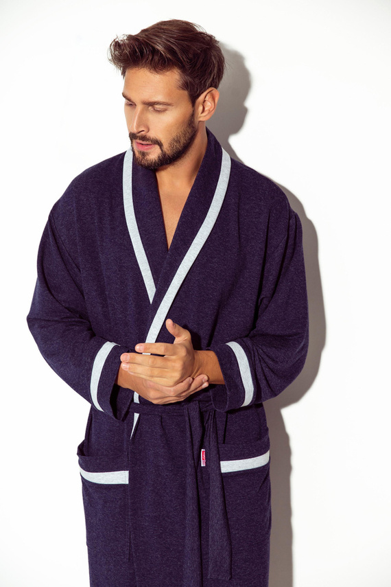 564 Bruno szlafrok męski De Lafense - jeans