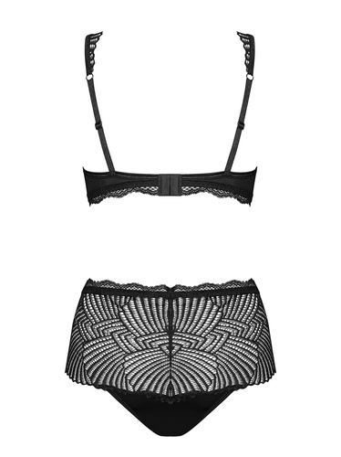 Komplet 2-częściowy Klarita Obsessive czarny +