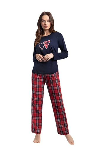 Piżama damska 657 LUNA granatowy