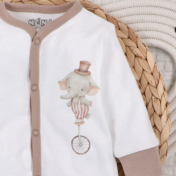 Nini Circus – pajac niemowlęcy z organicznej bawełny, delikatny i ekologiczny