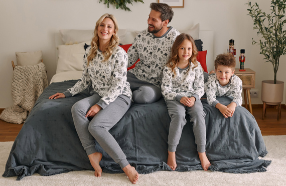 PDU.4548 "Snow" Piżama dziecięca Unisex Doctor Nap - snowman