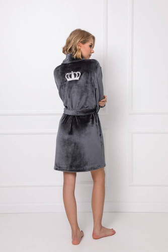 Szlafrok damski Eve Bathrobe Aruelle - dark grey