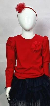 Bluzka dziecięca długi rękaw Rossa II Bambarillo czerwony