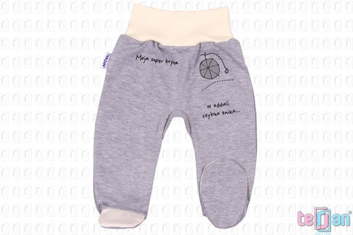 Półśpiochy bawełniane "BIKE" zielony