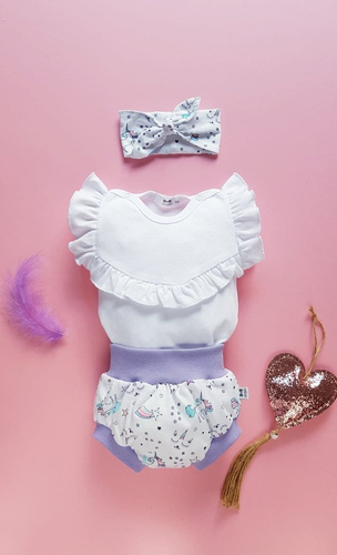 Zestaw Bloomers, opaska i body Sweet Patataj Marija