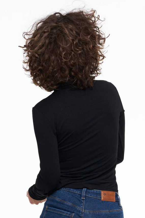 Bluzka damska golf BD1900-020 Moraj - czarny