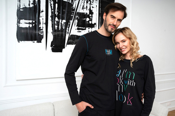 Koszula nocna damska Olza Italian Fashion - czarny