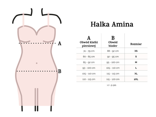 Halka satynowa Amina koszulka damska DKaren - czerwony