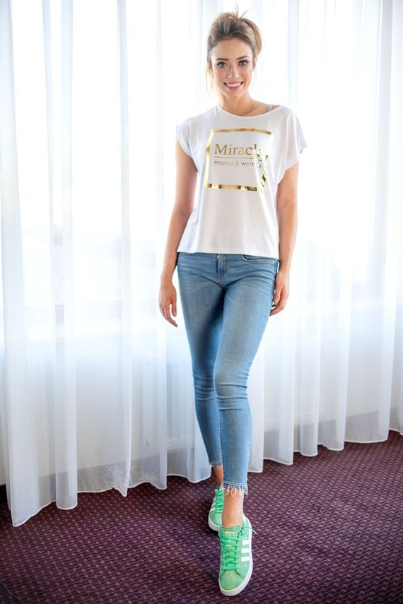 014 Bluzka T-shirt krótki rękaw MIRACLE- granat