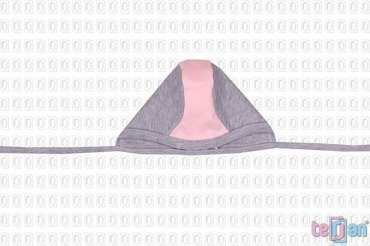 Czapeczka niemowlęca "BIKE" różowa Terjan