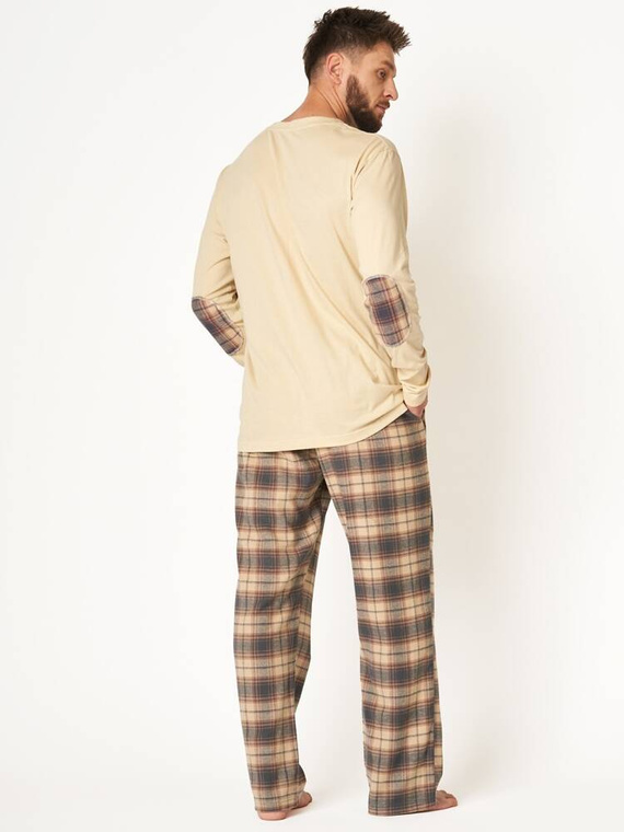 Piżama Męska MNS 403 Key -beżowy