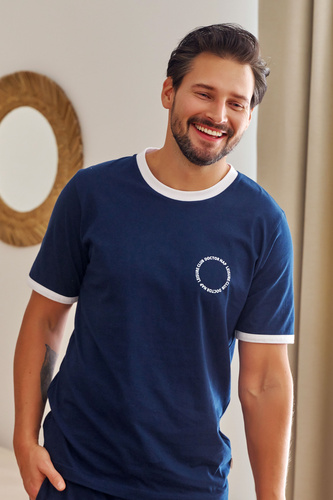 PMB.7218 Piżama Męska Doctor Nap - navy blue