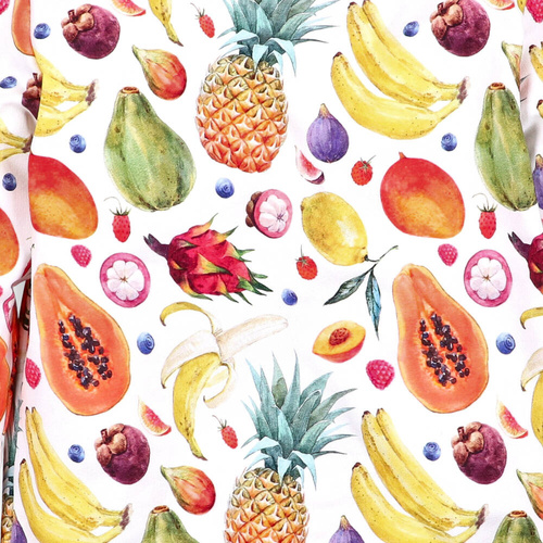 Bluza dresowa z kapturem I love Colors - owoce