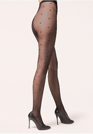 Rajstopy Puntina 471 Lurex Gabriella -czarny