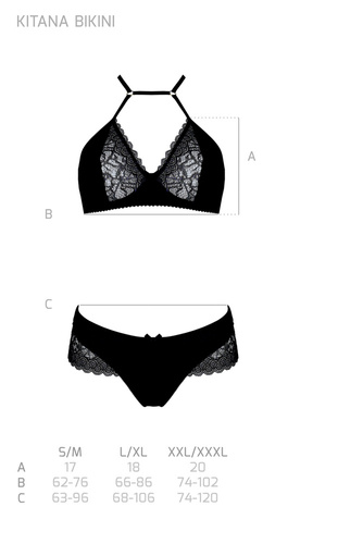 Komplet Kitasana Bikini Casmir czarny