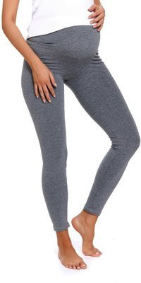 LEG.4241 Legginsy Długie Ciążowe Doctor Nap - dark grey