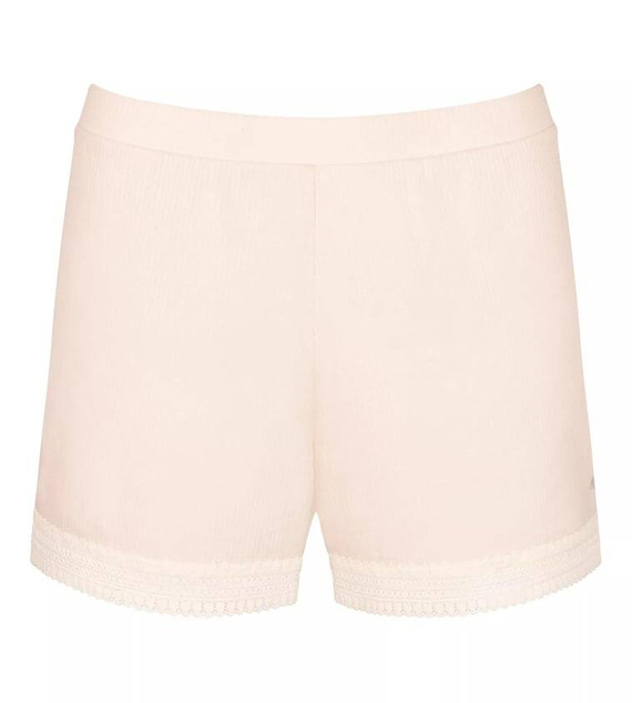 Krótkie spodenki piżamowe GO Ribbed Short Sloggi - Angora